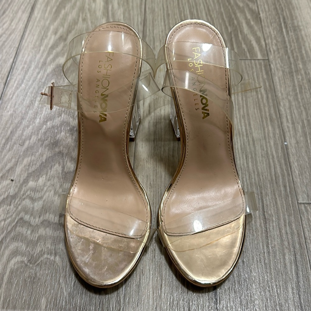 Clear Fashion Nova Heels !!!